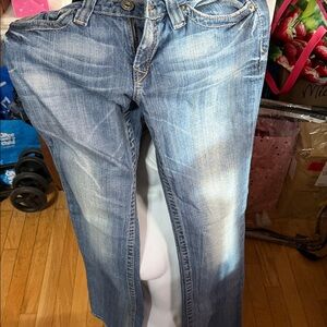 Women's Ultra low-rise Blue Jeans